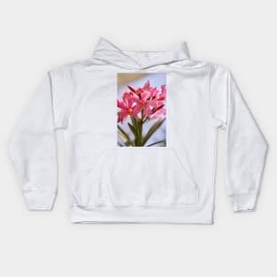 Pink lillies closeup Kids Hoodie